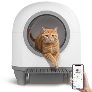 Warcat Smart Low-Noise Auto-Cleaning Litter Box 90L Self Cleaning Cat