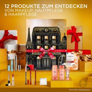 L'Oréal Paris Beauty Gift Set 2025: 12 Beauty Surprises, For Small Luxury Moments in the Christmas Season, Make-Up, Hair Care and Skin Care