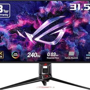 ROG Swift 4K OLED  (PG32UCDM) - UHD (3840 x 2160),QD-OLED,240Hz,0.03ms,G-SYNC 99% DCI-P3,Tru190W USB-C