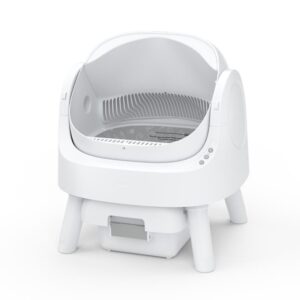 PetPivot AutoScooper 11: Open-Top Self-Cleaning Litter Box. Odor-Free Waste Disposal includes Trash Bags.Factory Clearance Sale—Buy Now!