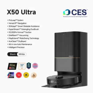 DREAME X50 Ultra Robot Vacuum And Mop With Auto-Empty And Mop Self-Cleaning, 20, 000Pa Suction, Obstacle Avoidance And 360° Navigation, Corner To Edge Deep Cleaning, Detangling Brush - Certified Refurbished (99% New)